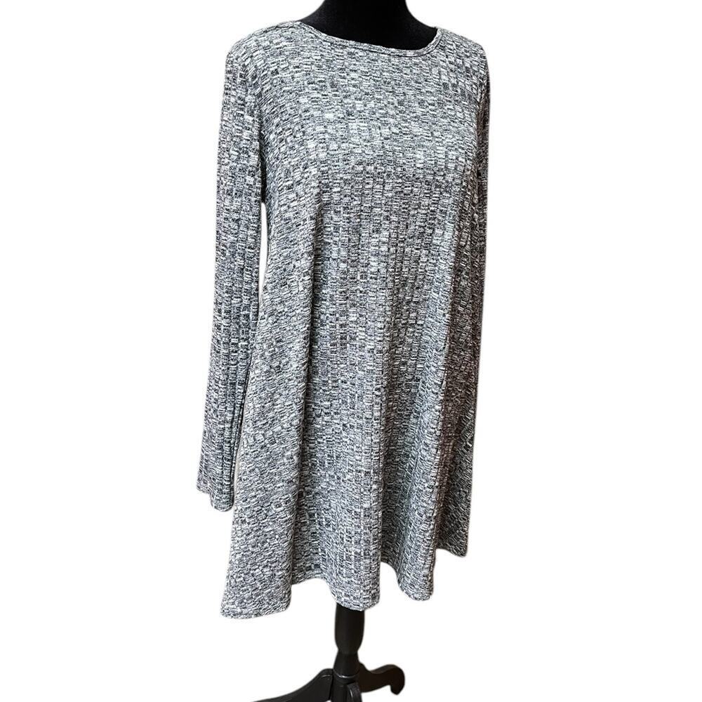 Love Fire M black heather sweater dress long sleeve